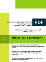 Session 1b. The Doh-Armm Improvement Collaborative: A Quality Improvement Approach For The Care of Mothers and Newborns