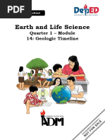 Earth and Life Science: Quarter 1 - Module 14: Geologic Timeline