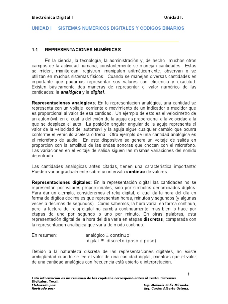 Sistemas Numéricos Digitales | PDF | Sustracción | Decimal codificado ...