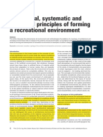 Typological Principles of Recreational Environment