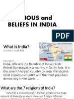 Religious and Beliefs of India