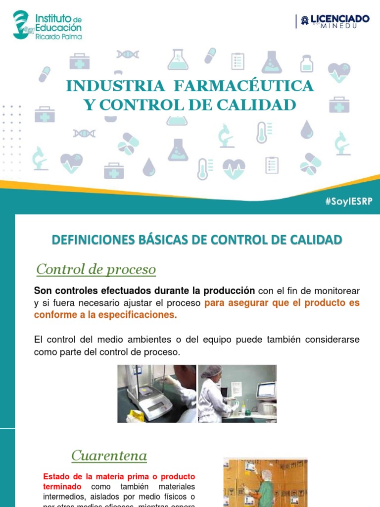 Control de Calidad en la Industria Farmacéutica | PDF | El plastico ...