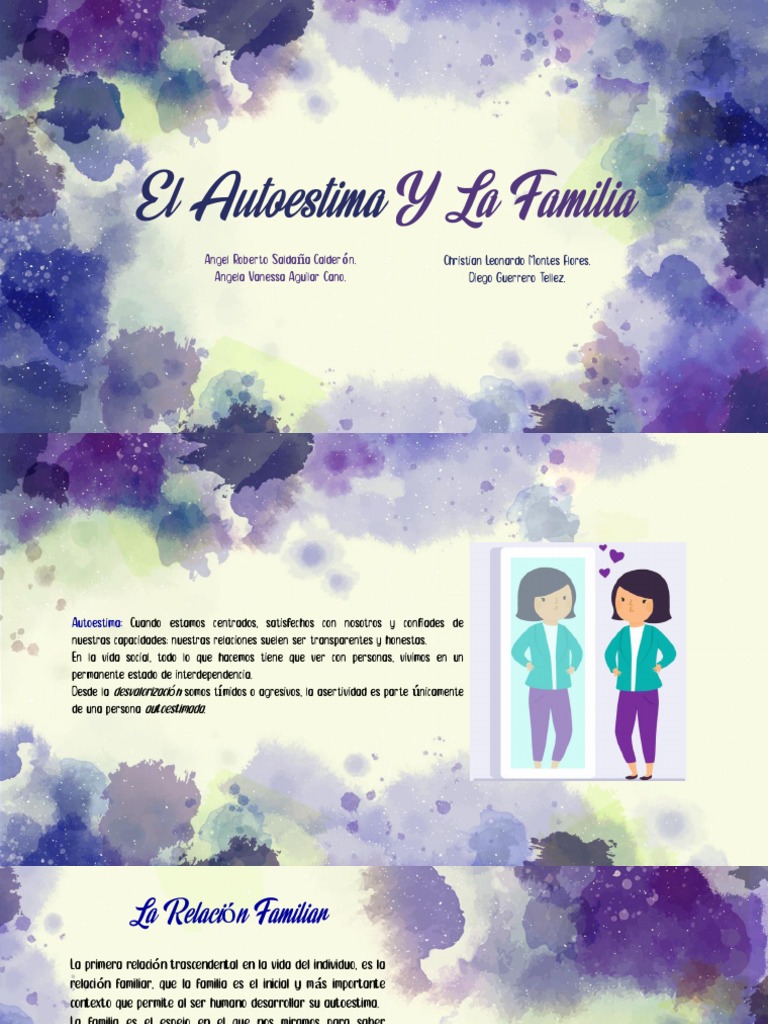 El Autoestima Y La Familia Pdf Autoestima Amor