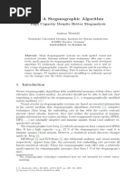 F5-A Steganographic Algorithm: High Capacity Despite Better Steganalysis