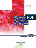 Crucibles For Thermal Analysis: Crucibles Overview DSC and Tga /sdta
