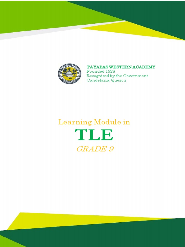 TLE 9 Cookery: Kitchen Cleaning Guide | PDF | Dishwasher | Chemistry