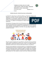 Inclusión educativa y laboral personas discapacidad