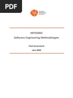 MITS5002 Software Engineering Methodologies: Final Assessment June 2020