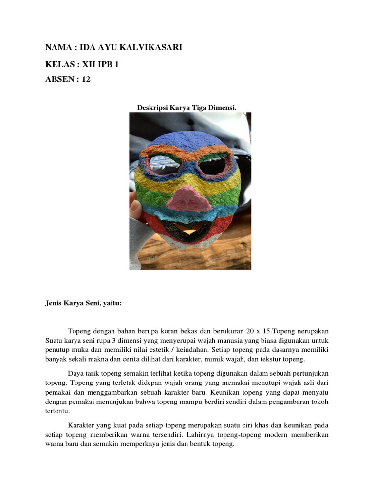 Topeng SBD | PDF