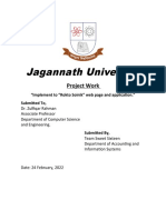 Jagannath University: Project Work