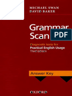 Grammar Scan Answer Key