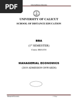 Managerial Economics BBA1C01