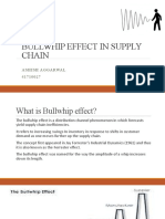 Bullwhip Effect in Supply Chain: Ashish Aggarwal 41710027