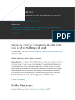 Boiler E Ciency: Value-In-Use (VIU) Assessment For Ther-Mal and Metallurgical Coal