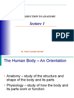 Introduction Lecture To Human Anatomy-1