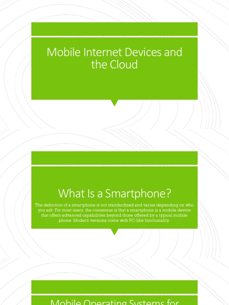 9Mobile Devices and The Cloud PDF Android (Operating