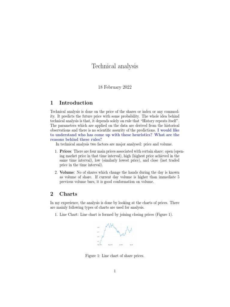 Technical Analysis | PDF | Technical Analysis | Market (Economics)