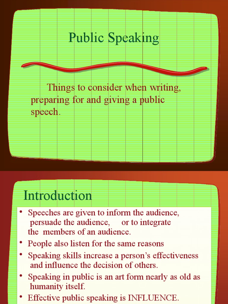 Essentials of Effective Public Speaking | PDF | Public Speaking | Cognition