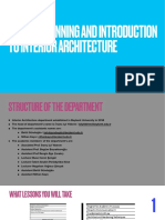 1 - Career Planning and Introduction To Interior Architecture-Intro The Department