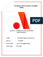 Bus 1.4 - Managing Change (3) Level 4 Assignments