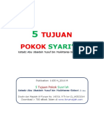 5 Tujuan Pokok Syari'Ah