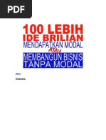 Download 100 Ide Membangun Bisnis Tanpa Modal by lovegaming SN56120604 doc pdf
