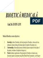 Bioetică Medicală: Conf. Dr. Iustin Lupu