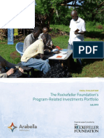 Arabella Advisors Evaluation of Rockefeller Foundation PRI Portfolio