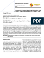 Experimental Study of Airflow and Contaminant Circulation in Ventilated Rooms