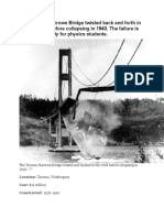 The Tacoma Narrows Bridge Twisted Back and Forth in Strong Winds Before Collapsing in 1940. The Failure Is Now A Case Study For Physics Students