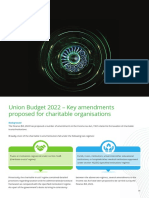 What Did The Union Budget 2022 Do For Charitable Organisations?