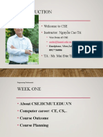 Welcome to CSE Instructor: Nguyễn Cao Trí: Vice Dean of CSE / Handphone, Viber,Zalo,Messenger