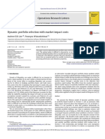 Dynamic Portfolio Selection With Market Impact Costs