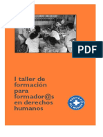 Taller de Formación para formadores en DDHH