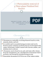 Photocatalytic Removal of CR (VI) Using Three-Phase Fluidized