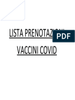 Copertina Lista Prenotazioni Vaccini Covid