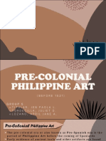 Group 5 - Pre Colonial Philippine Art