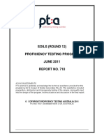 Soils (Round 12) Proficiency Testing Program JUNE 2011 Report No. 710