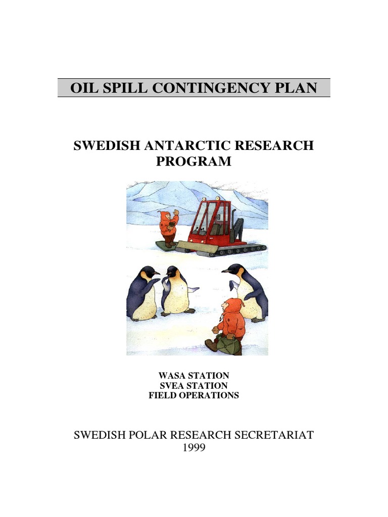 Oil Spill Contingency Plan PDF Oil Spill Antarctica