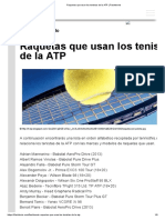 Raquetas Que Usan Los Tenistas de La ATP - Flashtennis