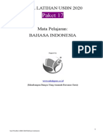 Soal Prediksi Usbn 2020 Bahasa Indonesia Paket 17