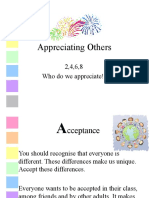 Appreciating Others: 2,4,6,8 Who Do We Appreciate!