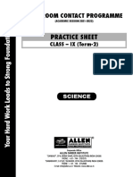Practice Sheet: Classroom Contact Programme