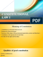 Constitutional Law I