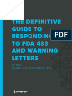 The Definitive Guide To Responding To Fda 483 and Warning Letters