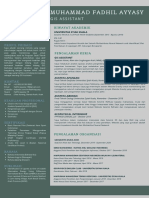 Curriculum Vitae - Muhammad Fadhil Ayyasy