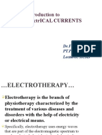 Introduction To Electrical Currents: DR - Fouziabatool PT - PP-DPT Lecturer, RCRS