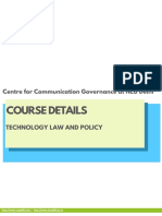 Course Details - Technology Law and Policy