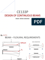 Design of Continuous Beams: Engr. Roma Semana