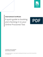 A Quick Guide To Booking and Checking-In To Your Online Proctored Test